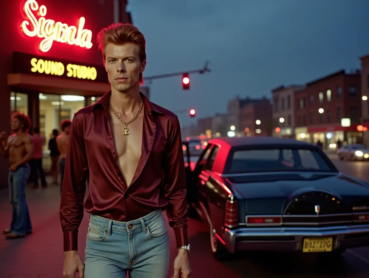 David-Bowie-Exiting-Limousine-at-Sigma-Sound-Studio-in-1975