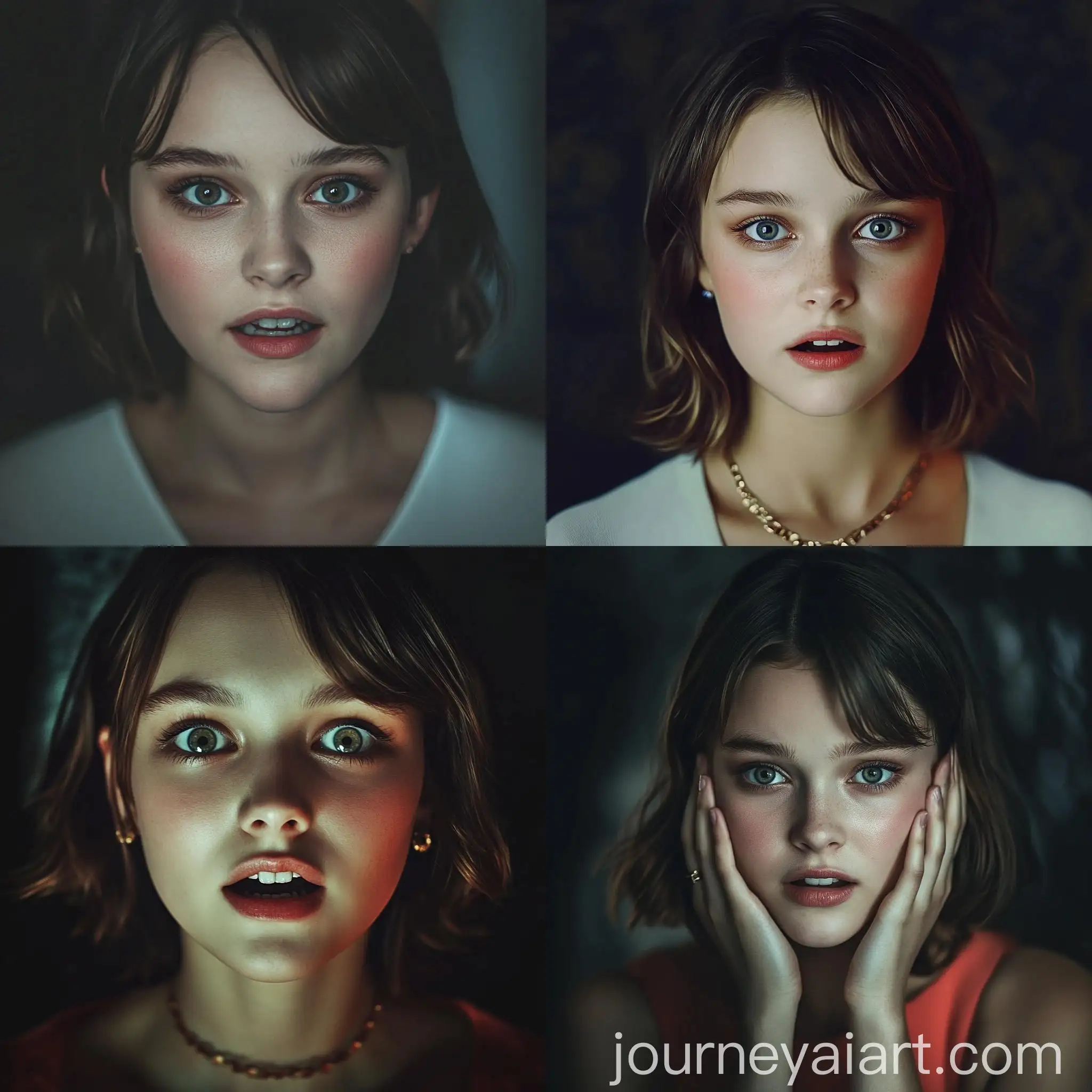 Fearful-Woman-Surrounded-by-Darkness