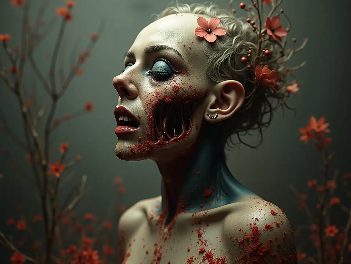 Surreal decoration art work horror