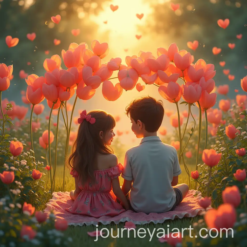 Romantic-Couple-Sitting-in-Love-Garden-with-HR-Logo