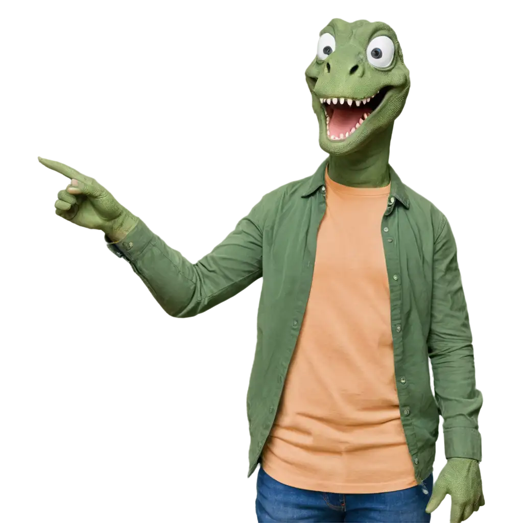 Friendly-and-Sociable-Dinosaur-Pointing-to-the-Side-PNG-Image-Perfect-for-Fun-and-Engaging-Visuals