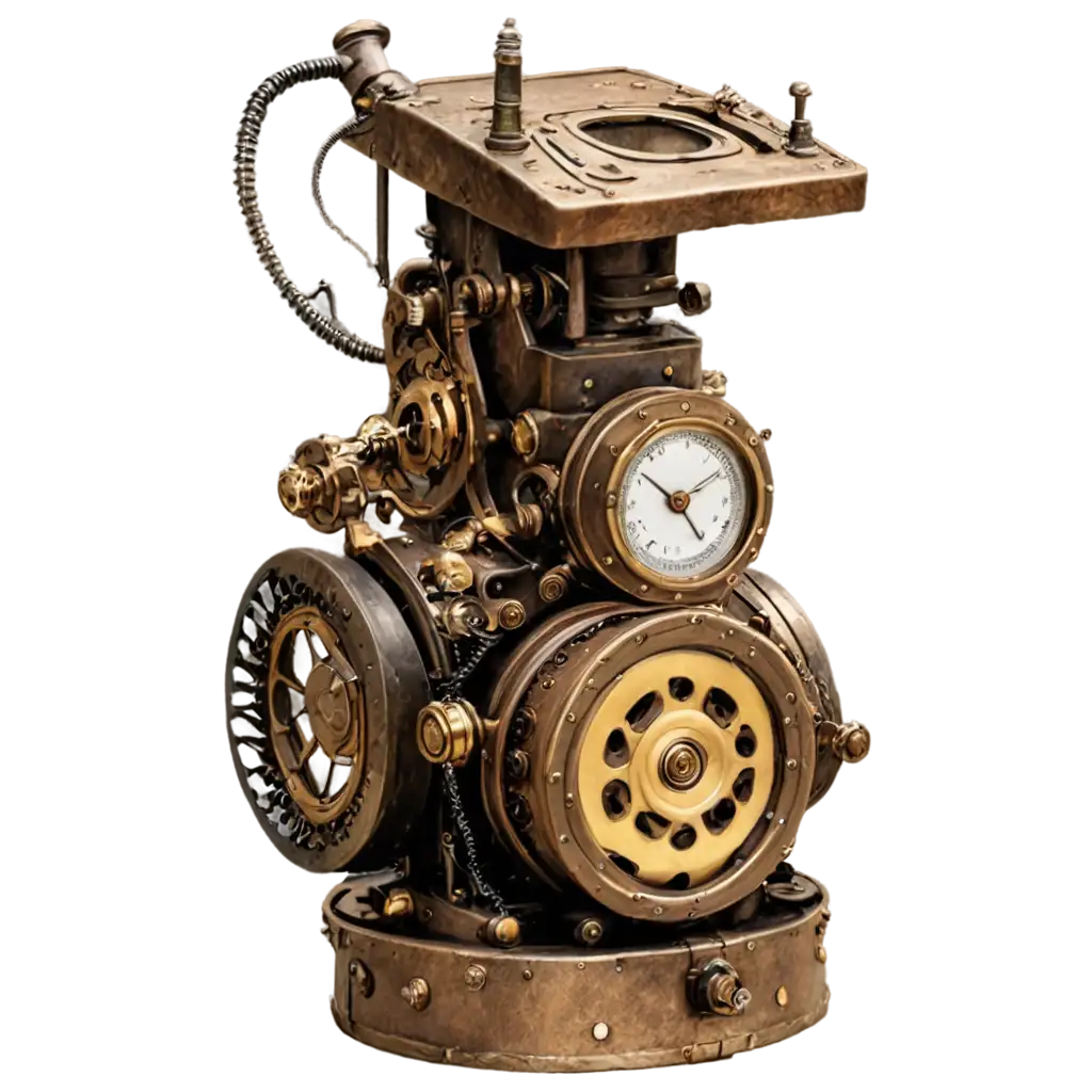 Steampunk-Gadget-PNG-Image-HighQuality-Transparent-Design-for-Creative-Projects