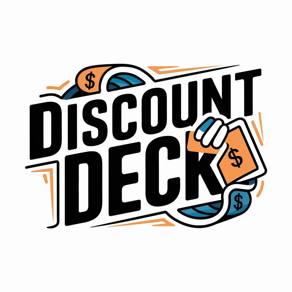 Discount Deck Logo Design with MoneySaving Concept