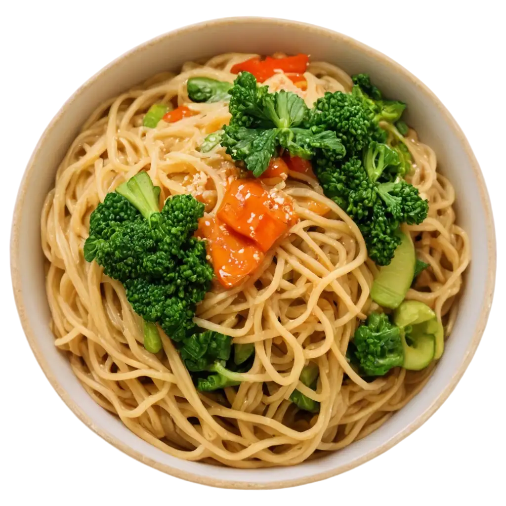 HighQuality-PNG-Image-of-Vegetable-Noodles-from-Above-Fresh-and-Appetizing-Visuals