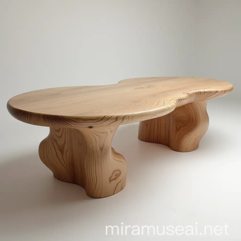 Waving on Wooden Table