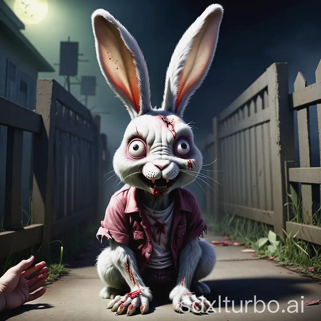 The anniversary of Panpan the zombie rabbit