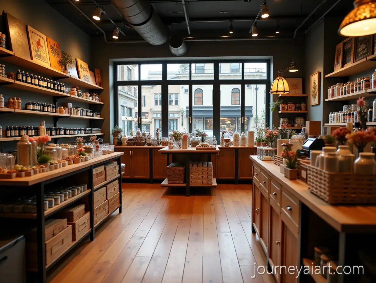 Cozy-Retail-Shop-Interior-with-WoodenRetail-shop-interior-design-Floors-and-Shelves