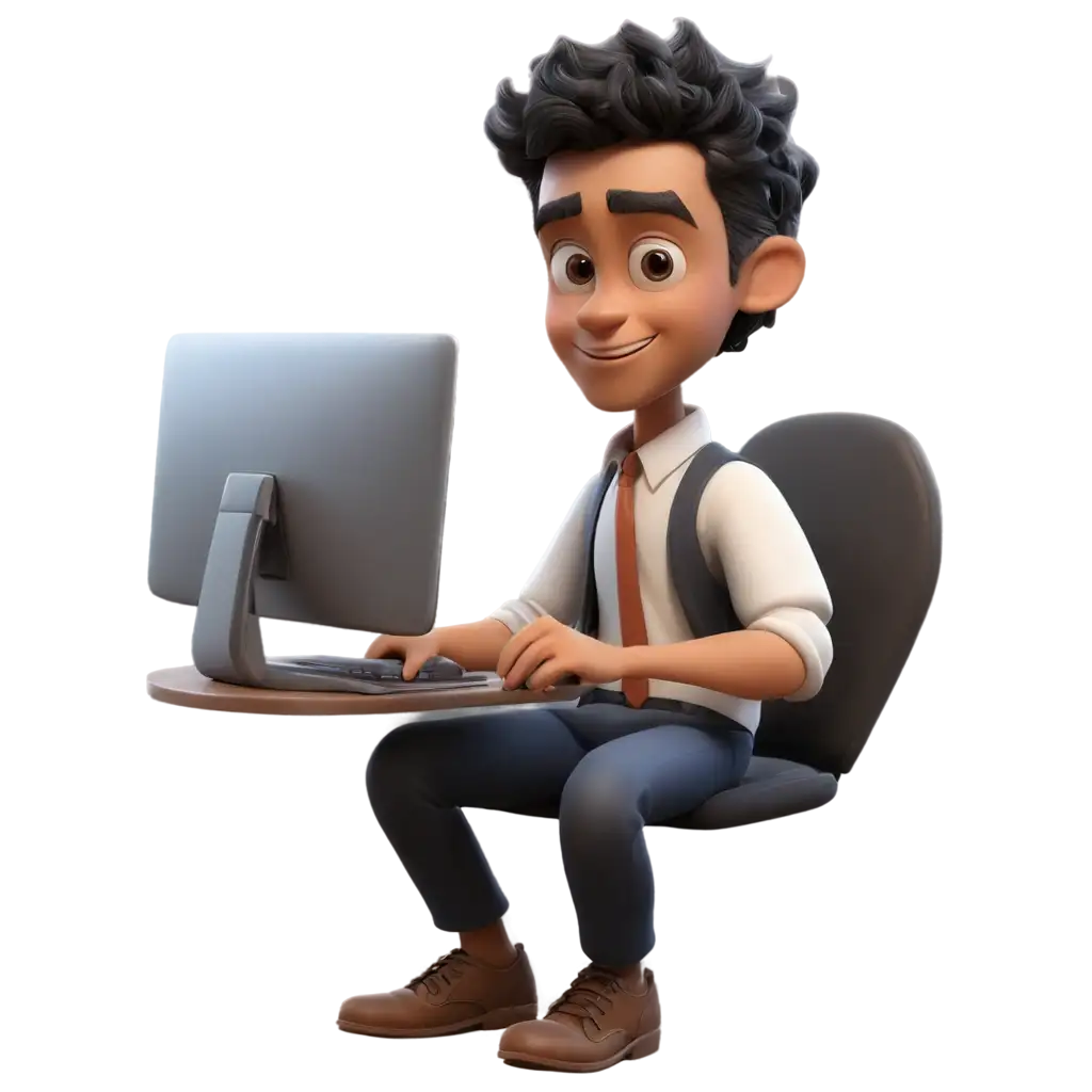 3D-Character-Working-on-Computer-PNG-Image-Creative-Digital-Workspace-Concept