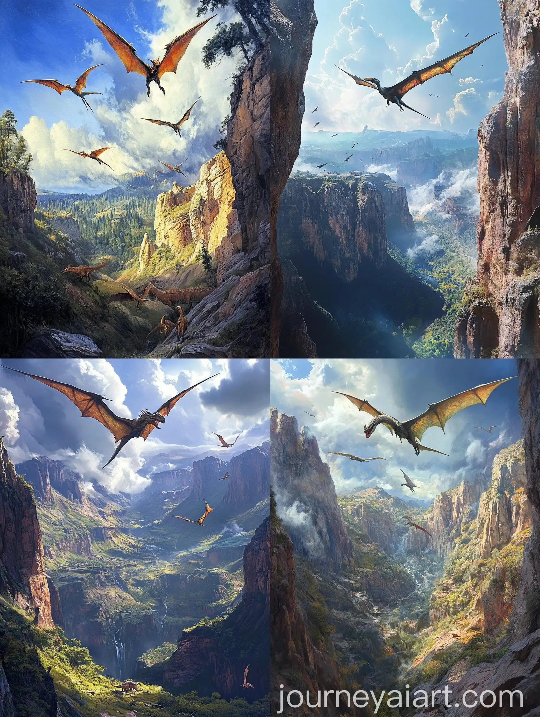 Dramatic-Quetzalcoatlus-Flying-Above-Dinosaur-Landscape