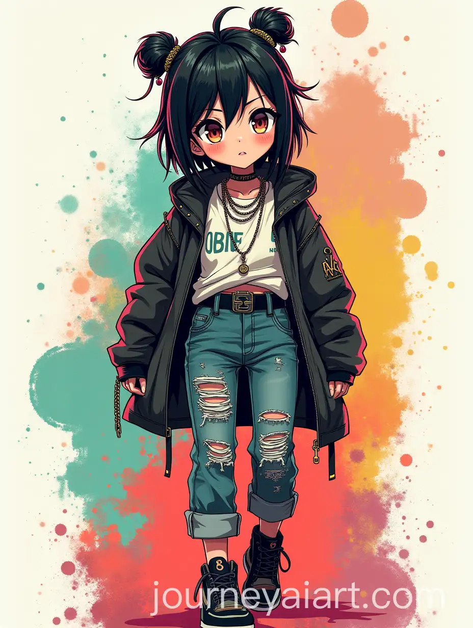 Confident-Anime-Girl-in-Punk-Streetwear-with-Bold-Colors-and-Urban-Vibe