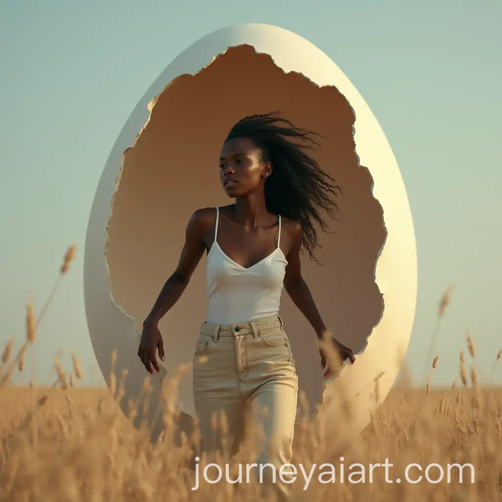 Black-Woman-Emerging-from-an-Eggshell-Symbolizing-New-Beginnings