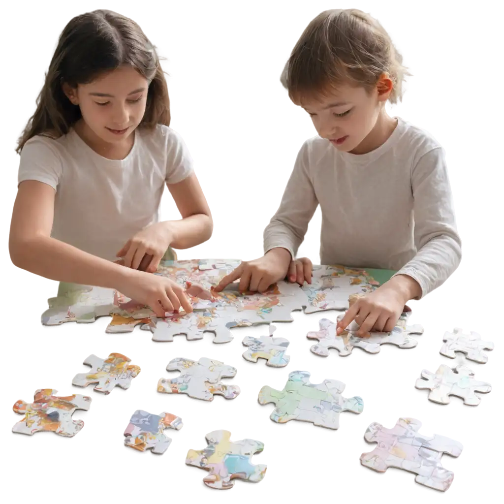 Children-Playing-Puzzle-Game-PNG-HighQuality-Image-for-Fun-and-Learning