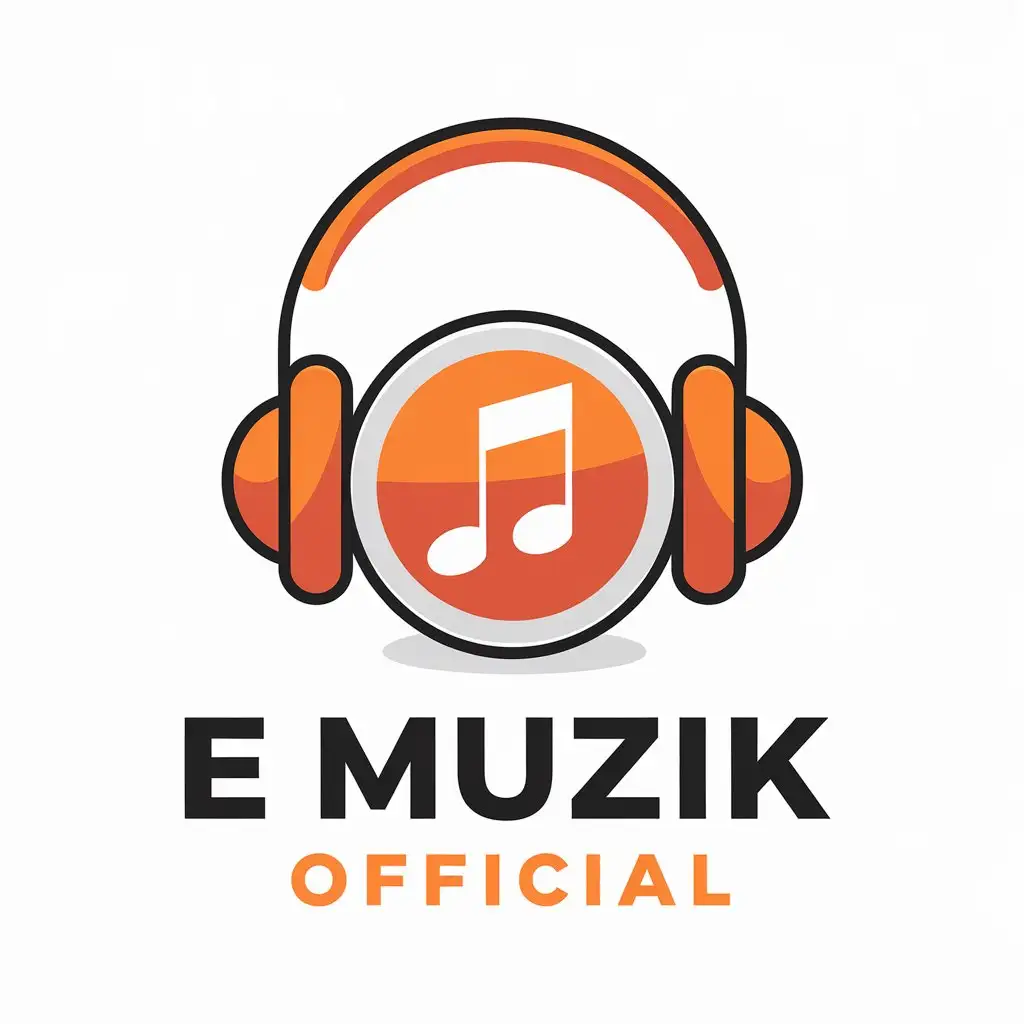 LOGO-Design-for-E-Muzik-Official-Vector-Art-with-Listening-Theme-for-Music-Industry