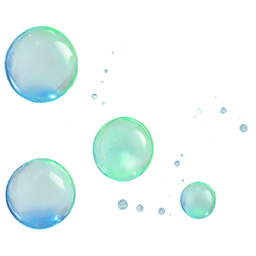 Vivid-Blue-and-Green-Soap-Bubbles-PNG-Image-with-Sparkling-FairyTale-Atmosphere-High-Quality-and-Transparent-Background