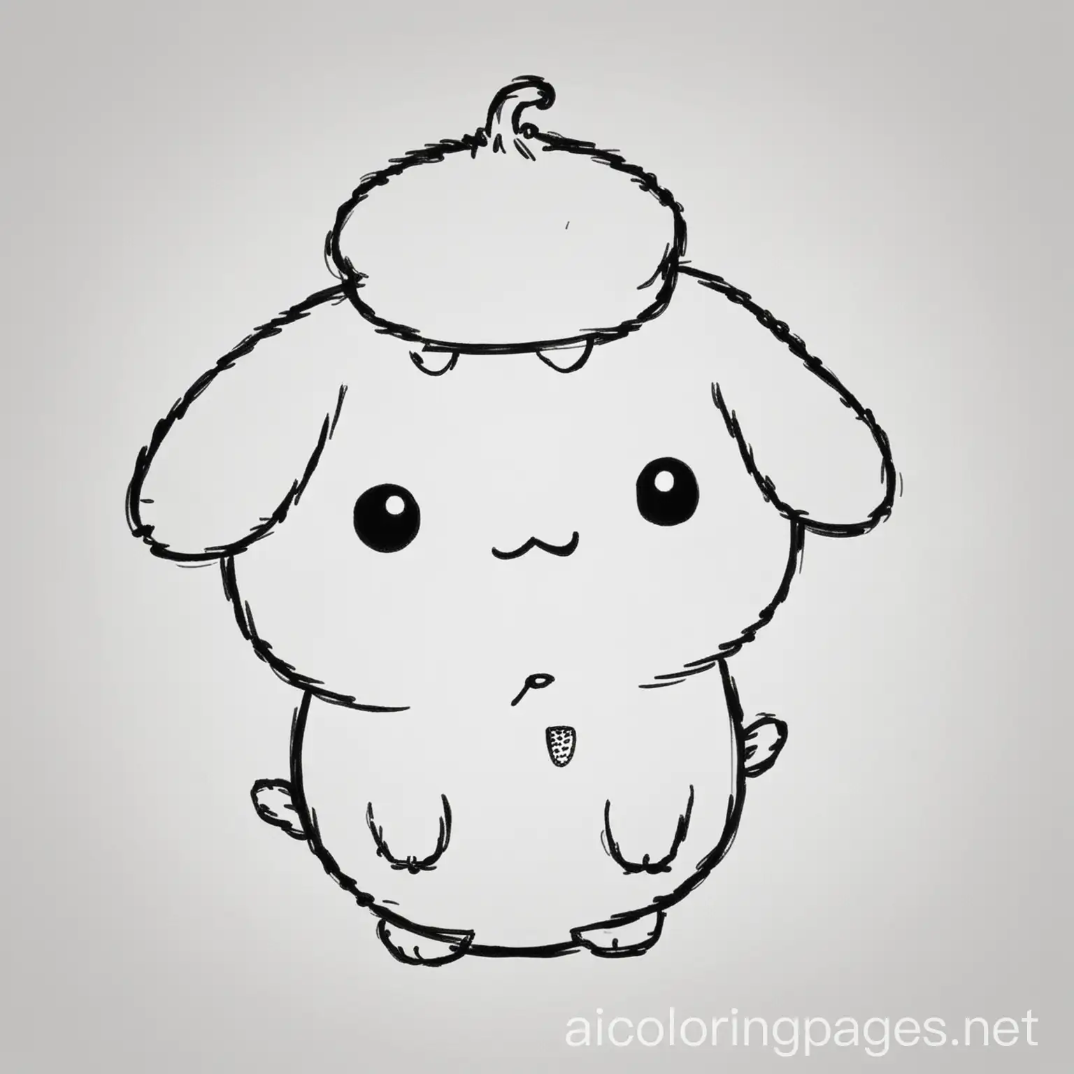 Pompompurin-Coloring-Page-Black-and-White-Line-Art-for-Kids