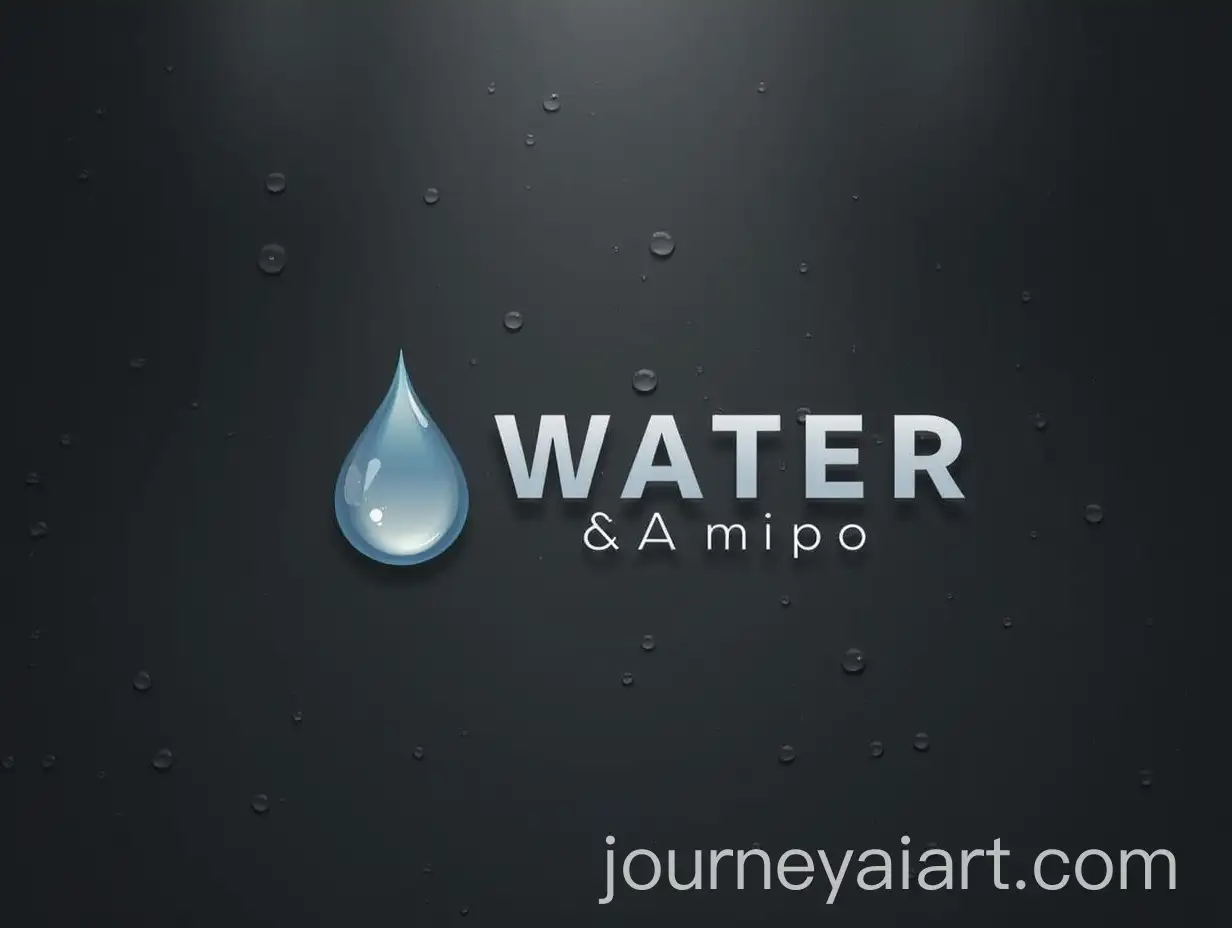 Elegant-Water-Drop-Vector-Logo-Design-in-Black-and-White