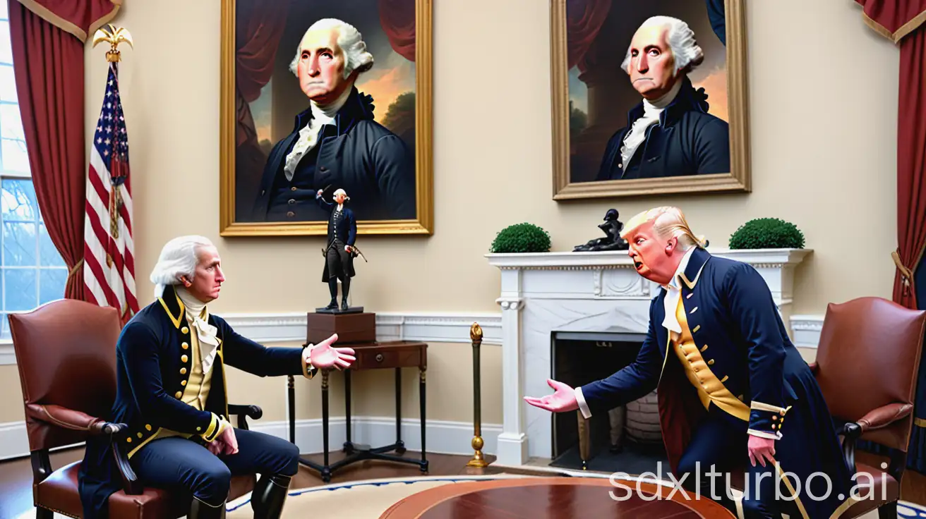 George-Washington-Reprimands-Donald-Trump-in-Historical-Scene