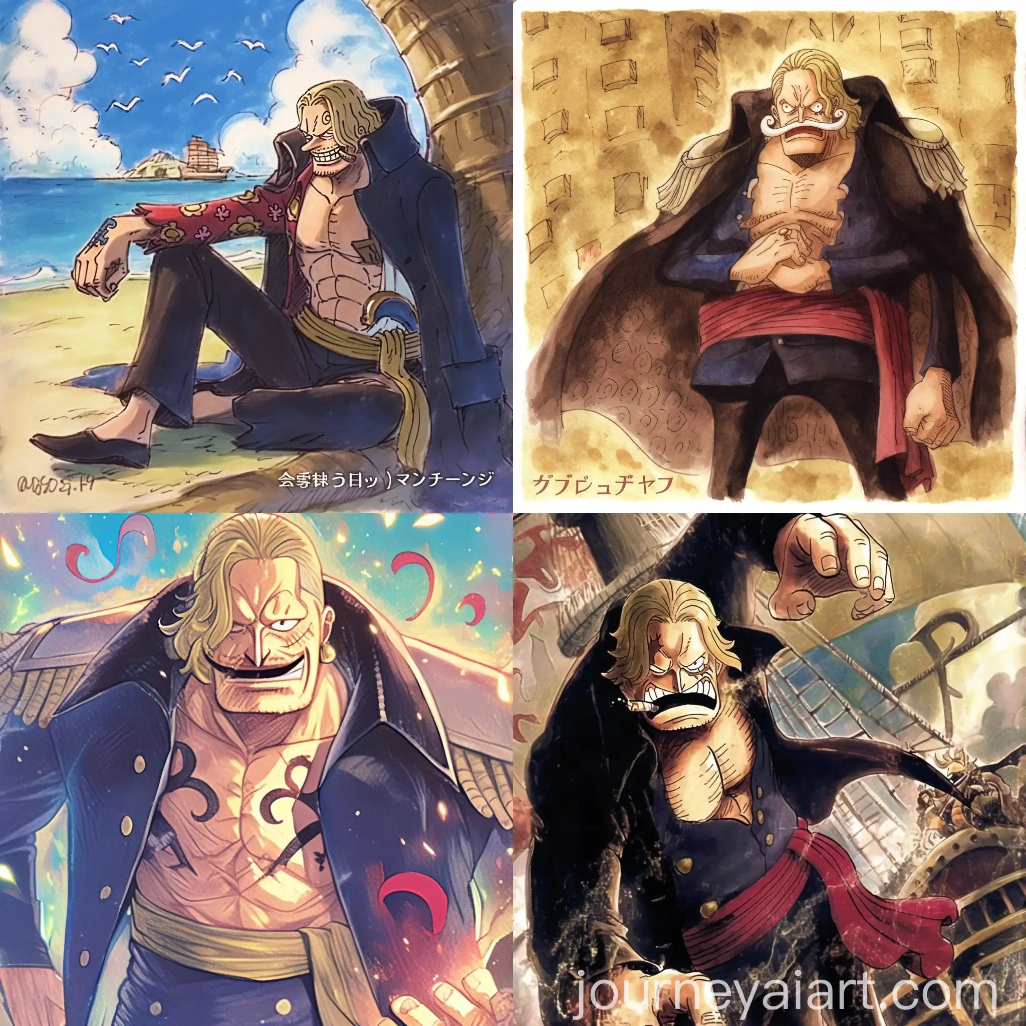 Watercolor-Manga-Pirate-Character-from-One-Piece-Series