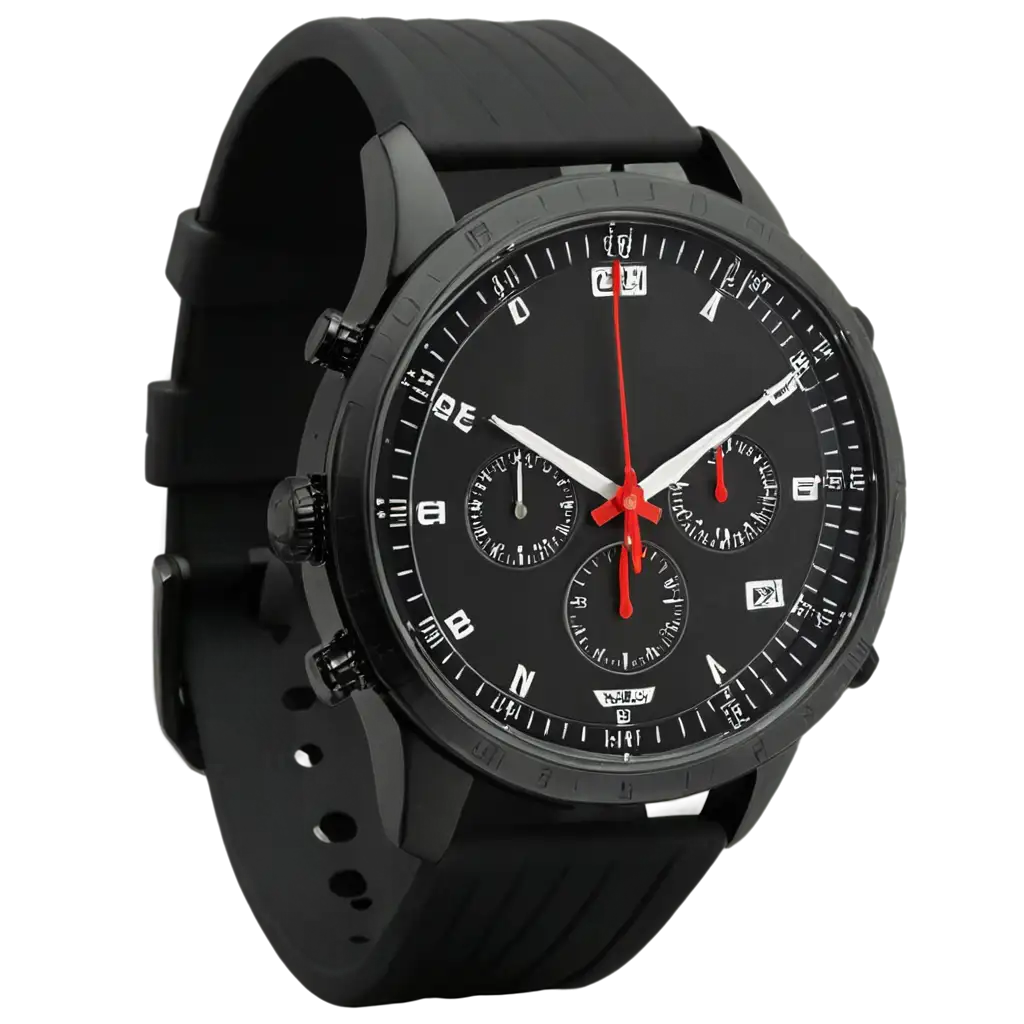 Sporty-Watch-PNG-Image-with-Bold-Design-Chronograph-Features-and-Durable-Strap-for-HighImpact-Visuals