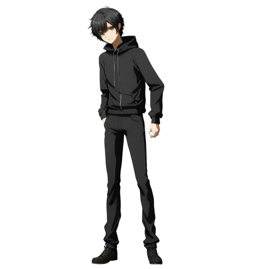 Anime-Guy-in-Black-Clothes-PNG-Image-for-Creative-Projects