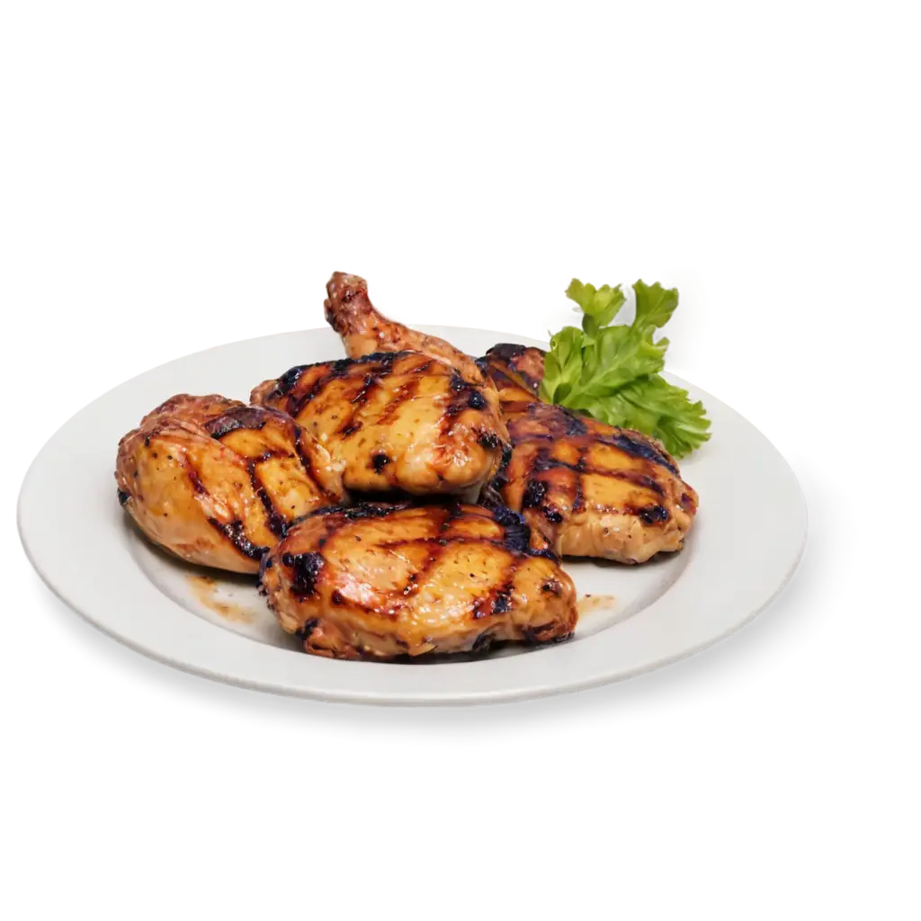 grilled chicken thighs on a plate