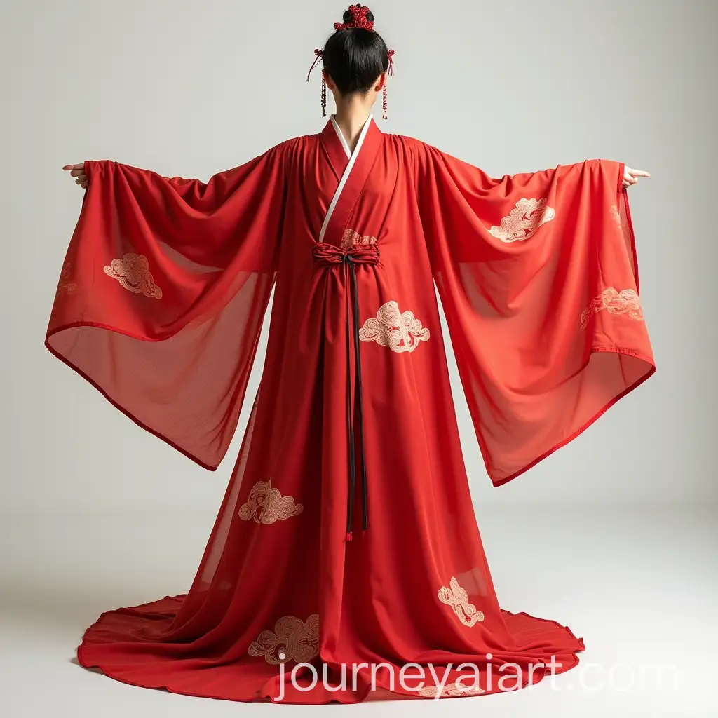 Traditional-Hanfu-with-Red-Cloud-Pattern-and-Wide-Sleeves