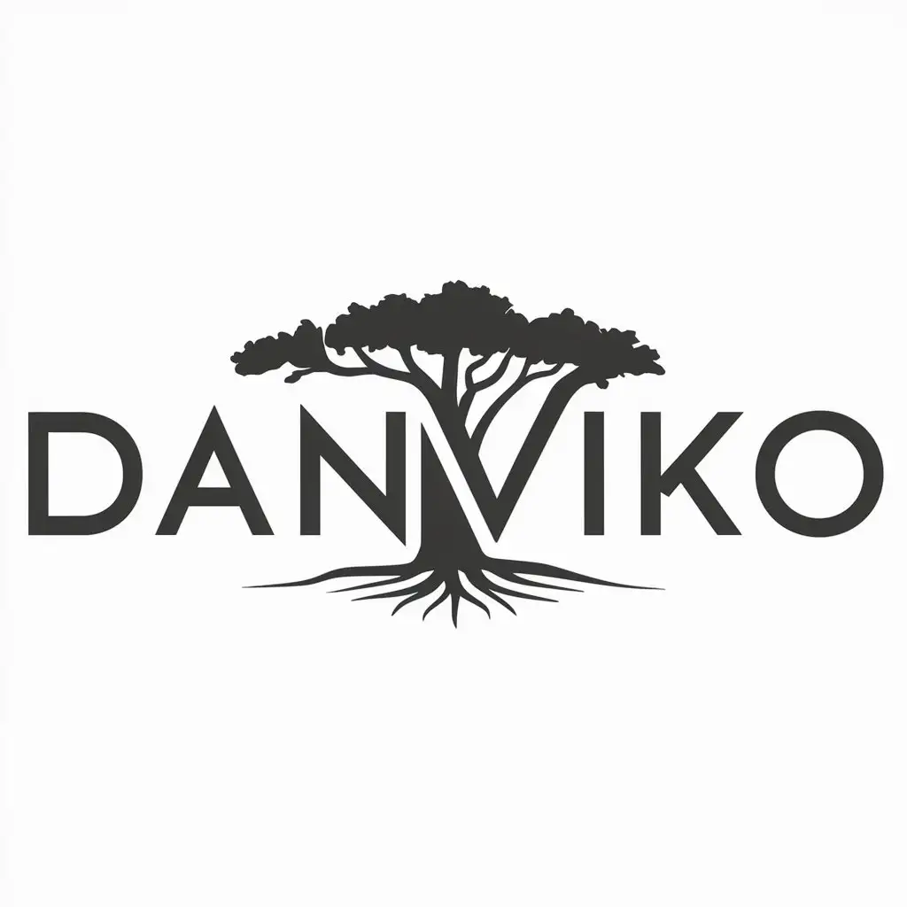 LOGO-Design-for-Danviko-Elegant-Tree-Symbol-on-Clear-Background