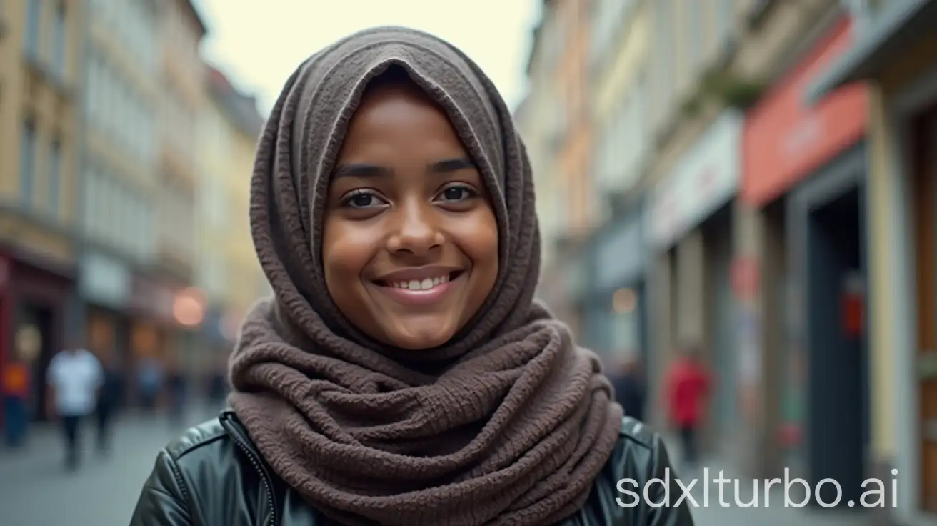 Young-Somali-Woman-in-a-European-City-Environment