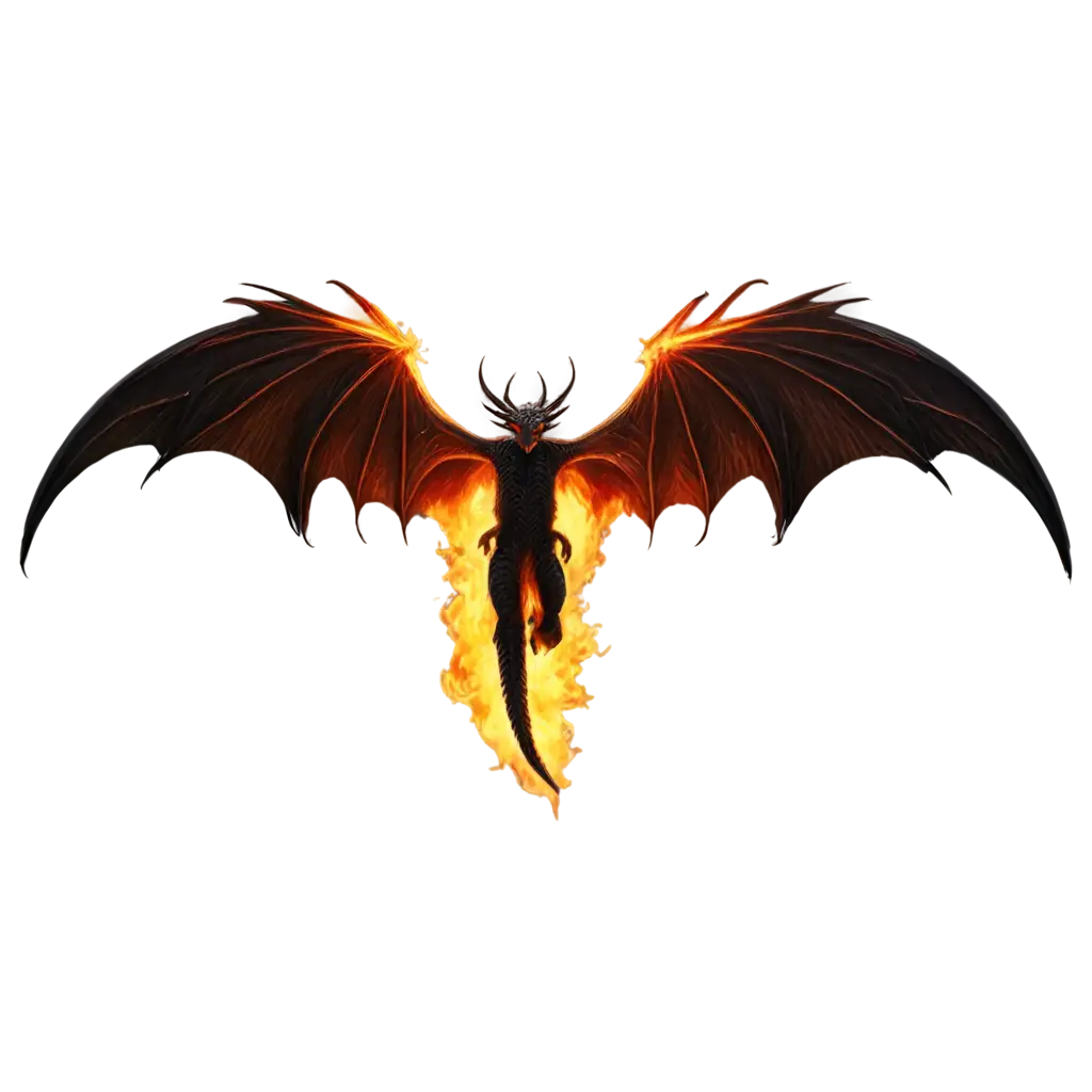 Black-Dragon-Wings-PNG-Textured-with-Fire-for-Dynamic-Visuals