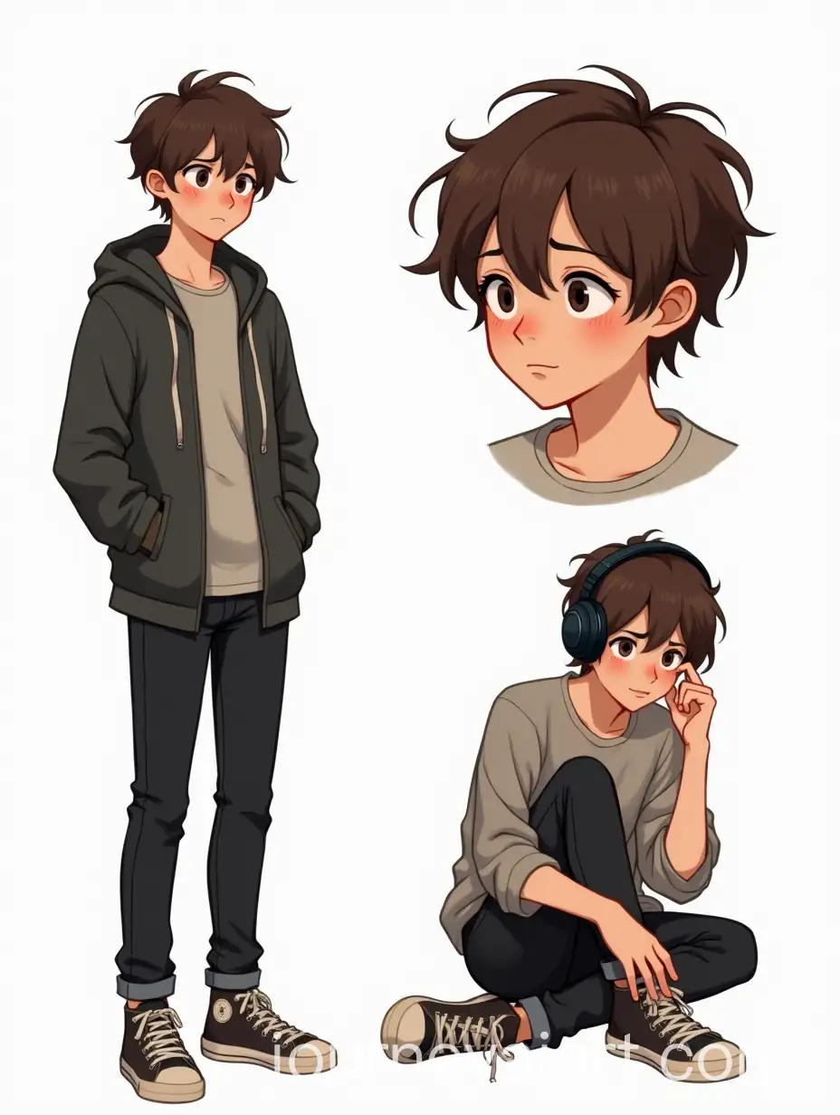 16YearOld-Introverted-BoyAI-Image-Prompt-Expansion-Character-Design-with-Thoughtful-Expression-and-Casual-Outfit