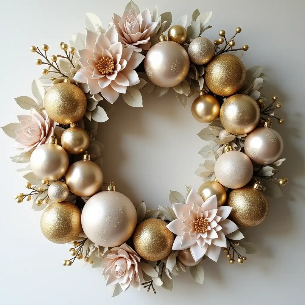 Elegant-Christmas-Wreath-with-Neutral-Tones-and-Gold-Accents