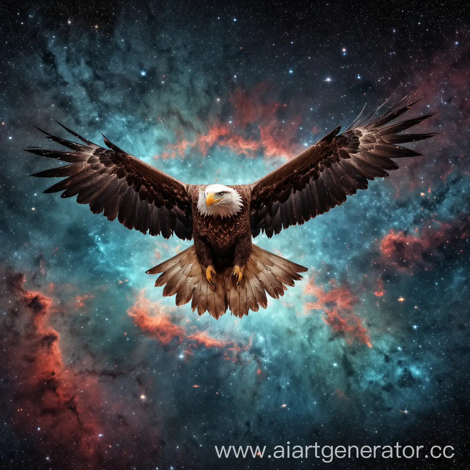 Majestic-Eagle-Soaring-in-Astral-Cosmos