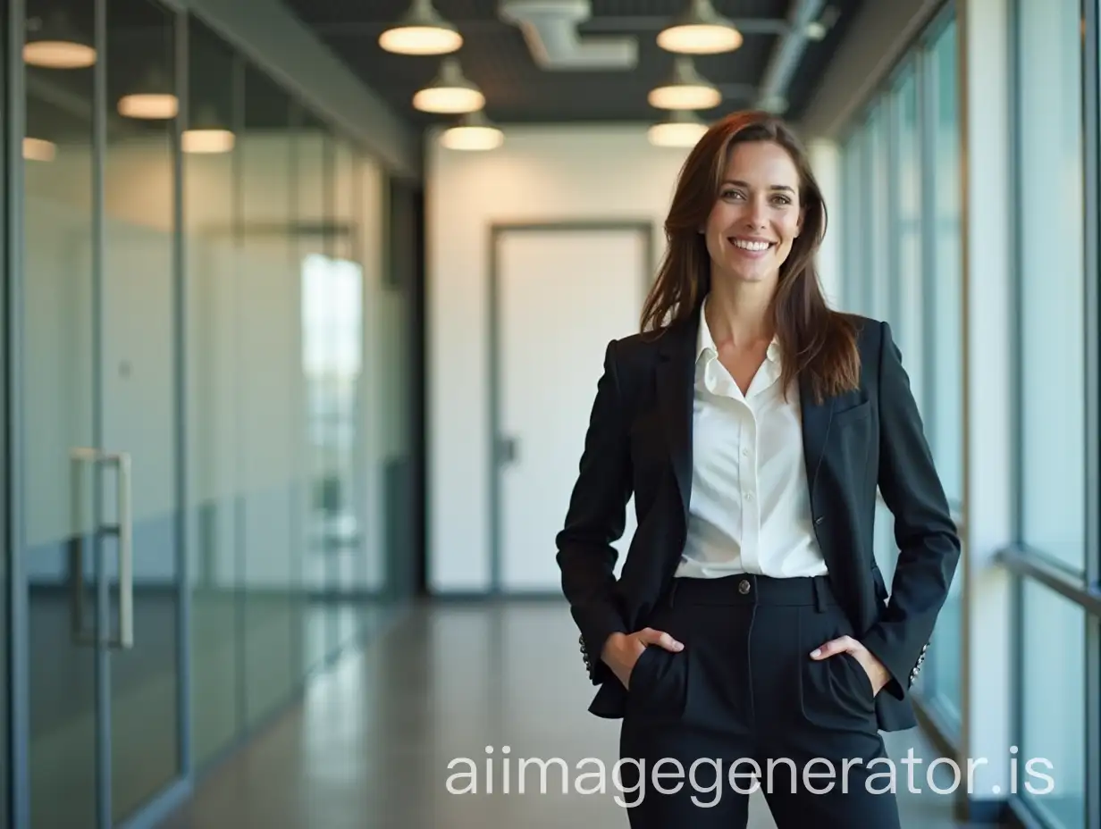 Confident-Business-Women-Standing-in-Modern-Office-Space