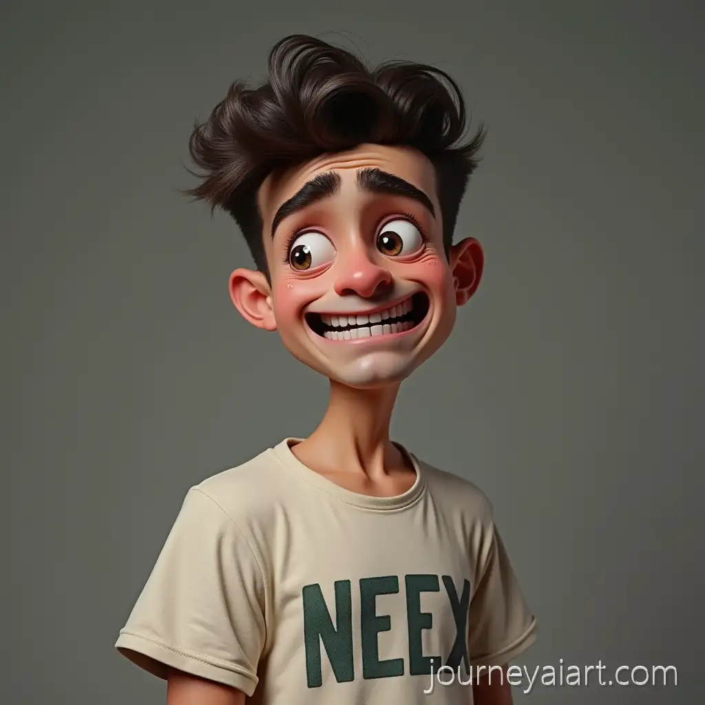 Moroccan-Young-Man-with-Tear-and-Sad-EyesMoroccan-man-with-tear-Wearing-NEEX-TShirt