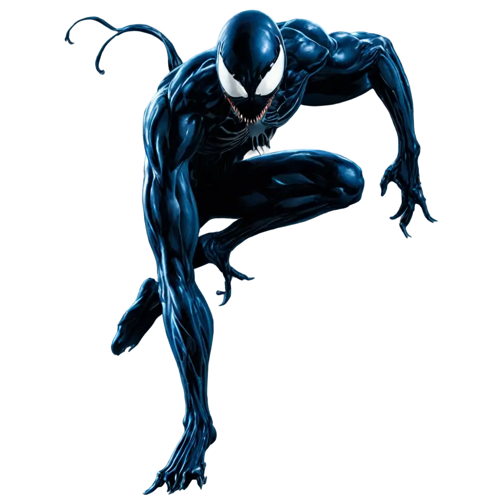 Stunning-Blue-Symbiote-PNG-A-Versatile-Visual-Asset-for-Creative-Projects