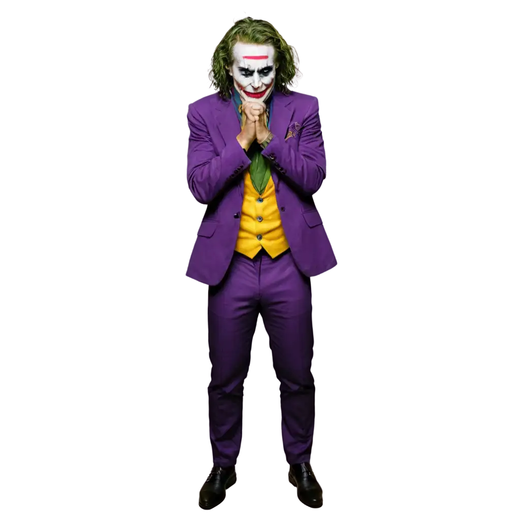 Joker-Praying-PNG-Image-HighQuality-Transparent-Artwork-for-Versatile-Use