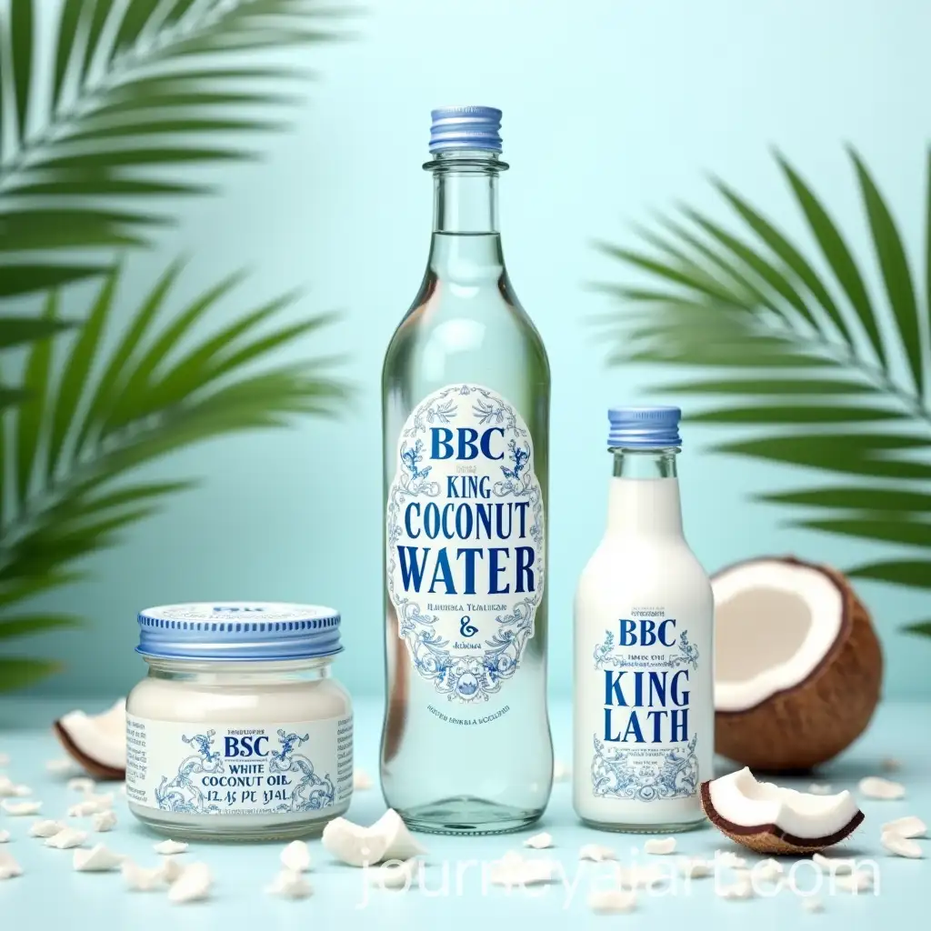 Premium-King-Coconut-Water-and-Coconut-Oil-Display