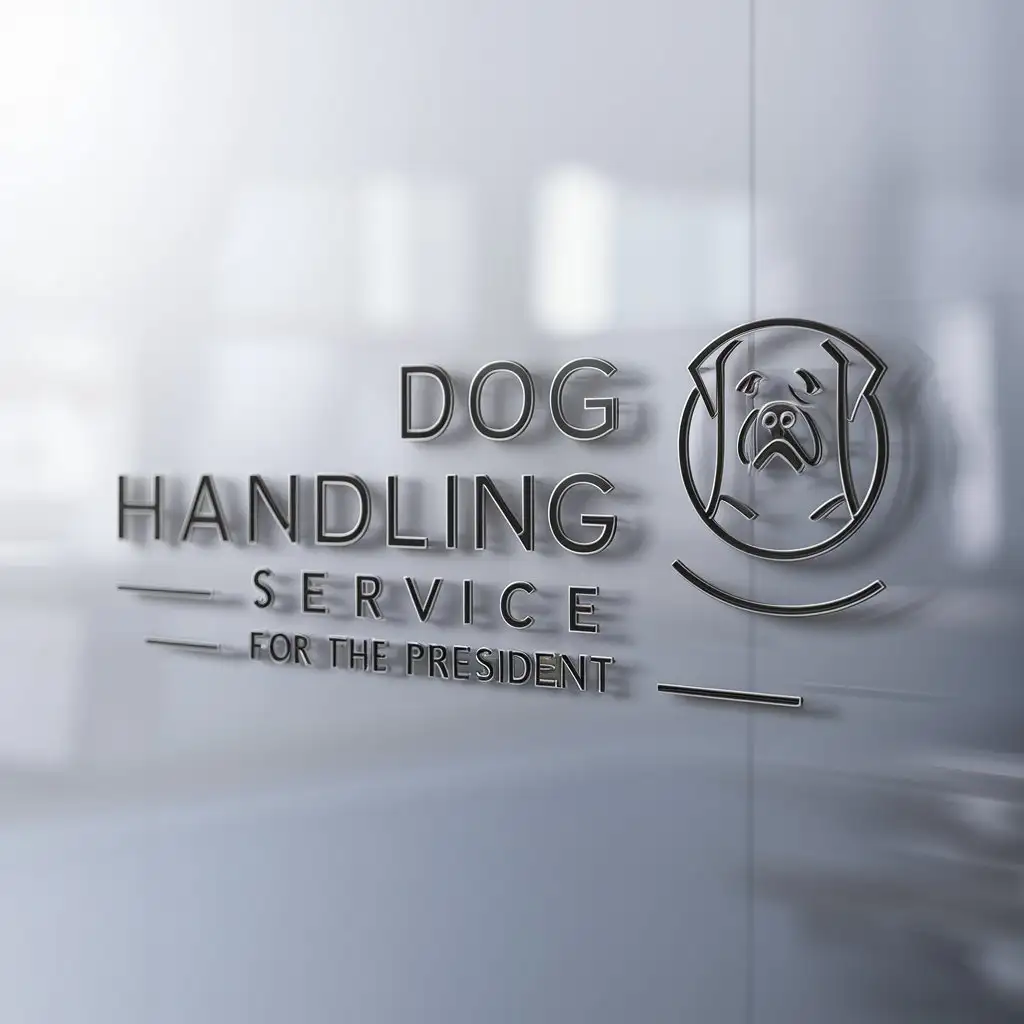 LOGO-Design-For-Dog-Handling-Service-for-the-President-Malinua-Theme-with-Professional-Elegance