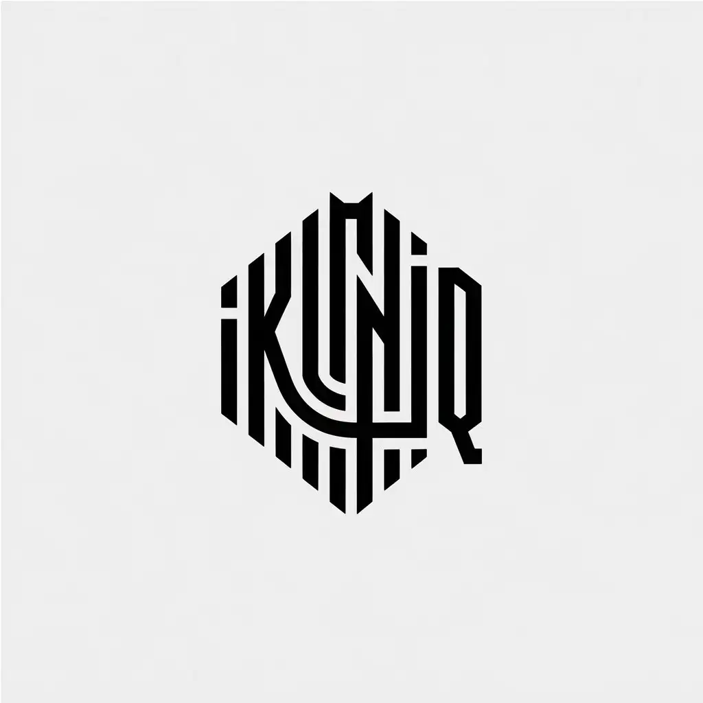 LOGO Design for ikoniq Futuristic Font for Religious Industry