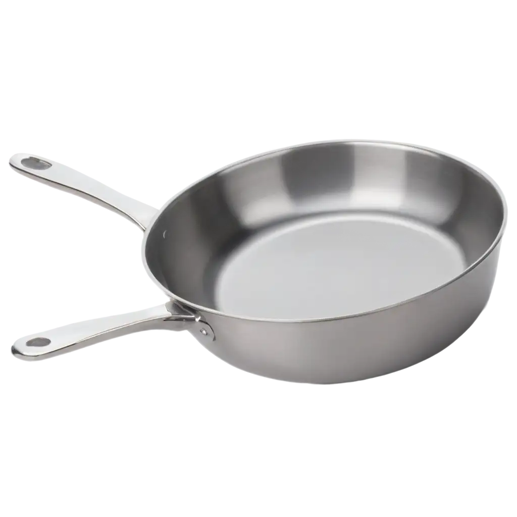 HighQuality-Stainless-Steel-Frypan-PNG-Image-for-Versatile-Use