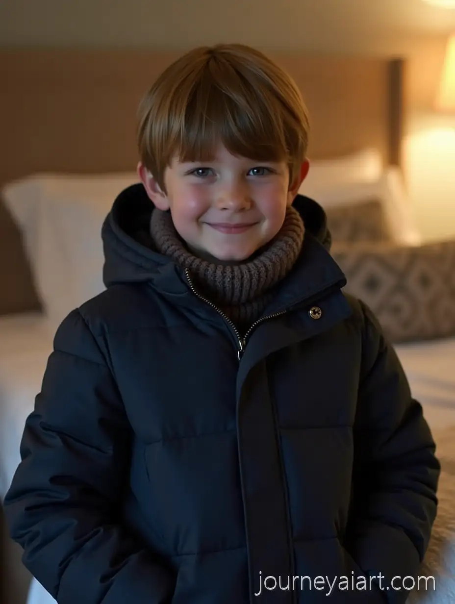 13YearOldAI-Image-Prompt-Expansion-Boy-in-Puffy-Navy-Winter-Coat-in-Cozy-Bedroom-Setting