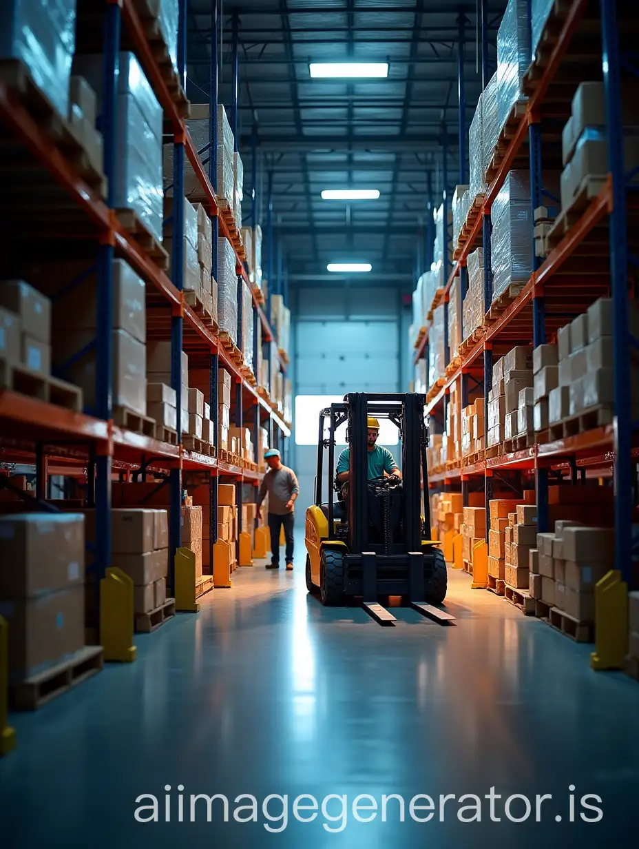 Warehouse-Corridor-with-Forklift-and-Workers-at-Distribution-Center