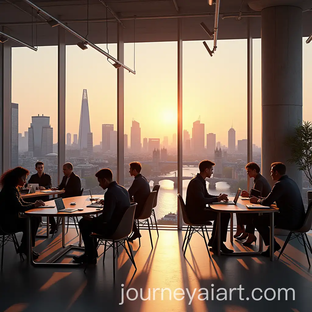 Modern-CoWorking-Space-in-London-with-Iconic-Cityscape-and-Sunset-Views