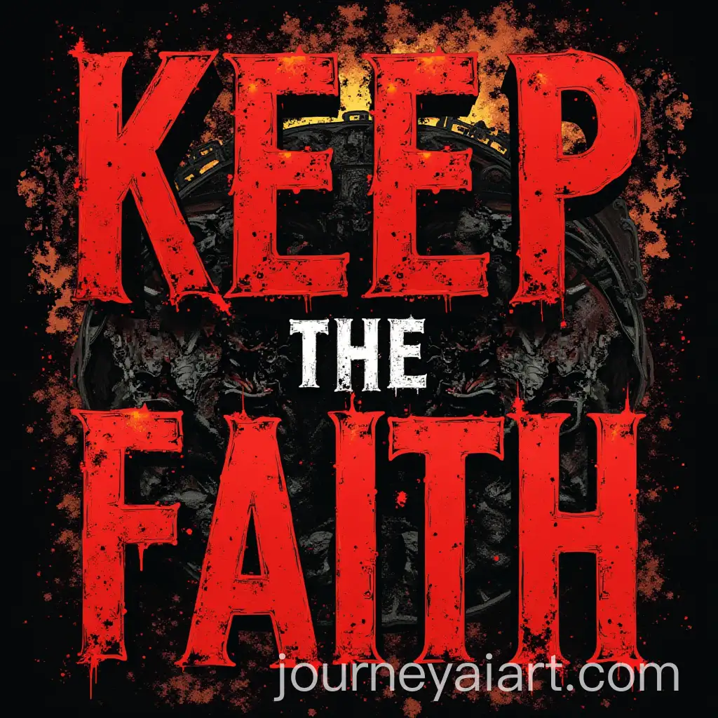 Thrash-Metal-Community-Propaganda-Poster-with-KEEP-THE-FAITH-Message