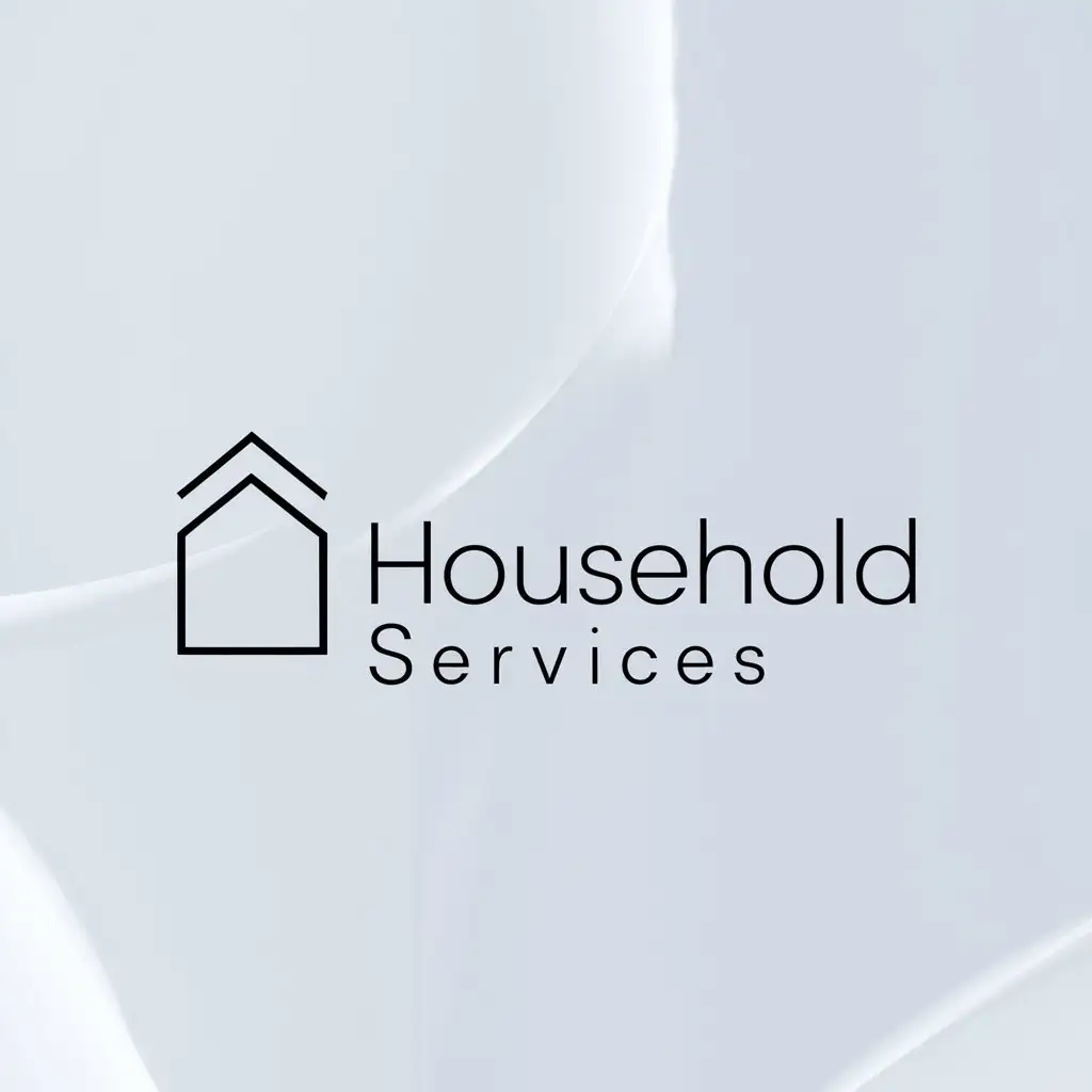 LOGO-Design-For-Household-Services-House-Symbol-in-Minimalistic-Style