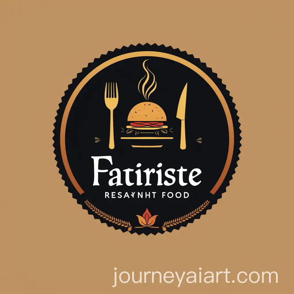 Elegant-Modern-Restaurant-Logo-with-Food-Icon-and-Warm-Color-Palette