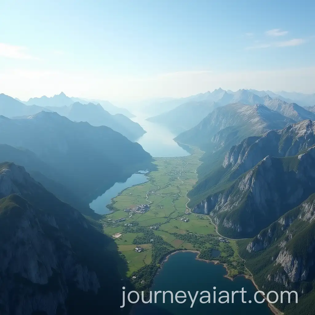 Picturesque-Aerial-View-of-Caucasian-Mountain-Landscape