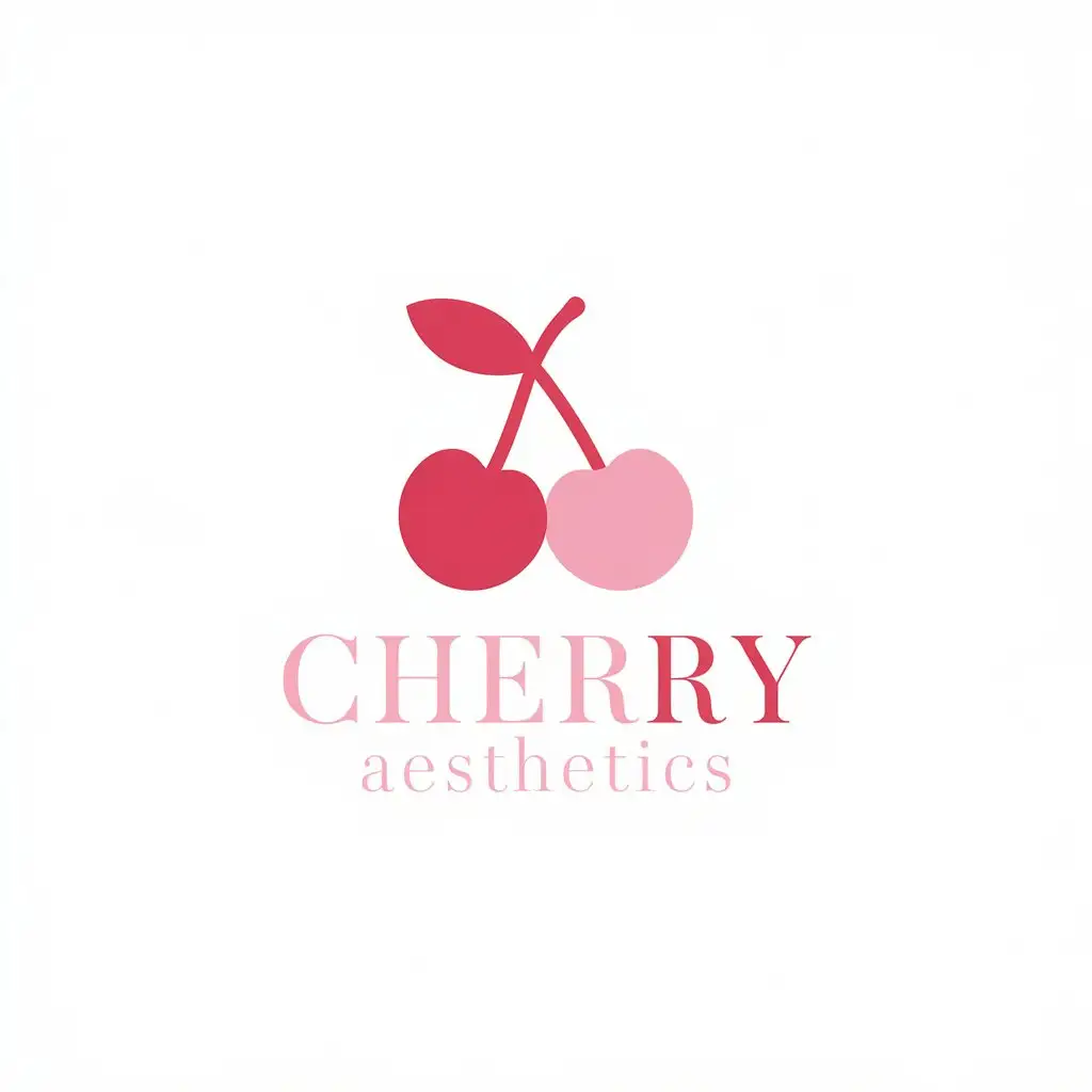 LOGO-Design-for-Cherry-Aesthetics-Minimalist-Cherry-Symbol-with-Spa-Industry-Appeal