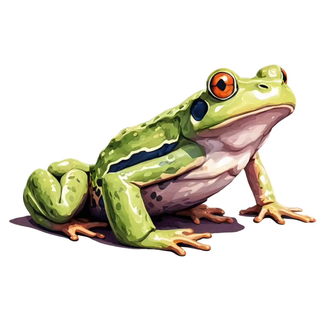 Frog-Watercolor-Illustration-PNG-HighQuality-Vector-Image-for-Creative-Projects