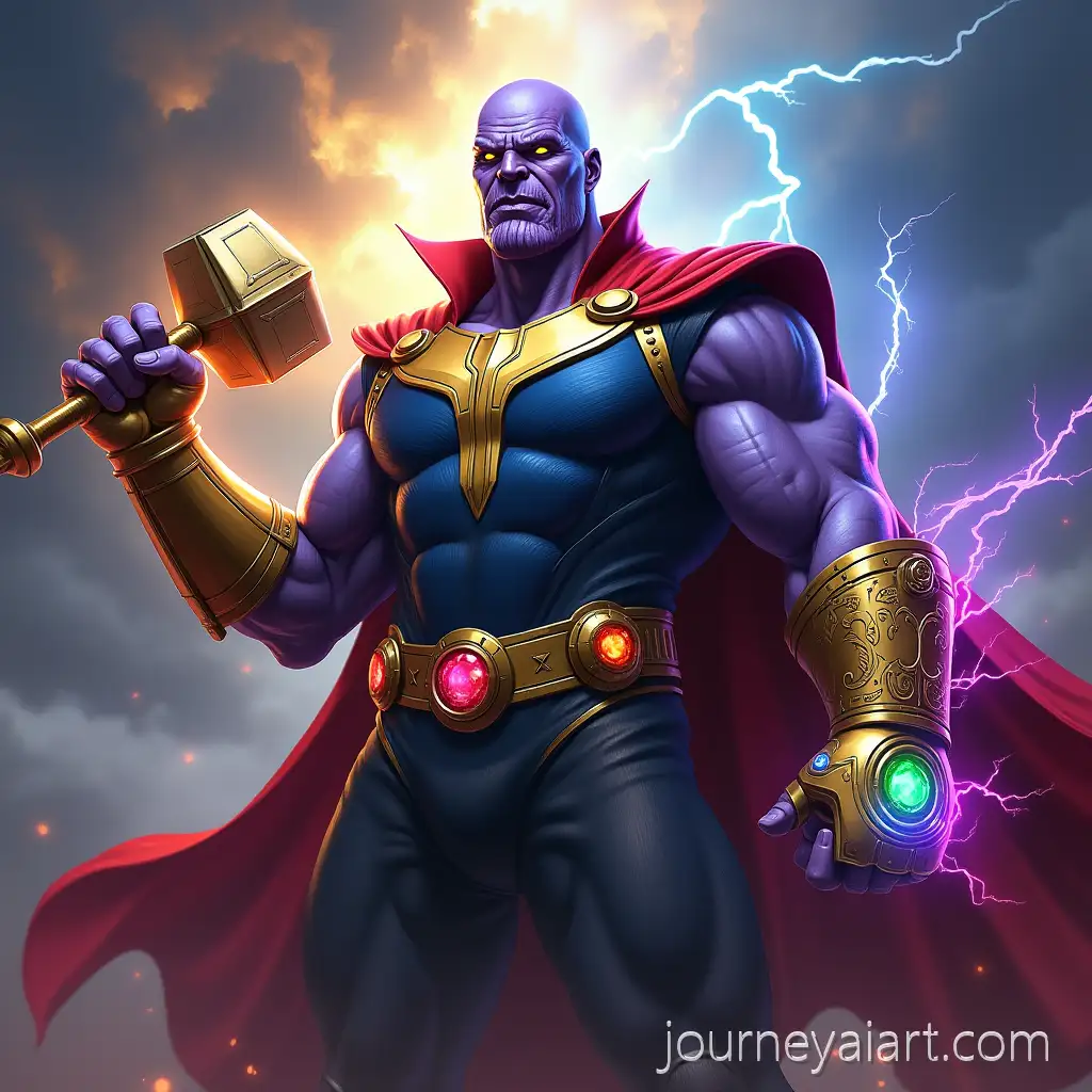 Cinematic-Fusion-of-Thanos-Doctor-StrangeAI-Image-Prompt-Expansion-and-Thor-with-Infinity-Gauntlet-and-Mystical-Hammer